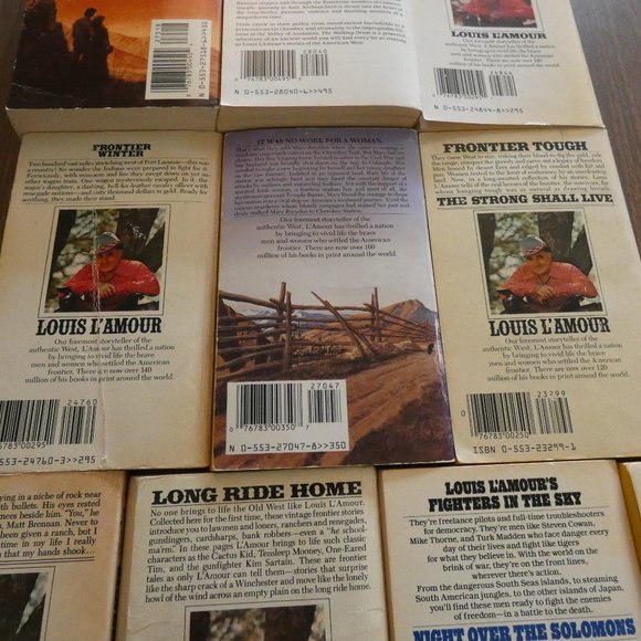 10 Vintage Louis Lamour Western Paperbacks - Picture 8 of 10